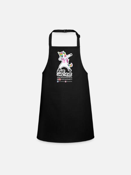 Rave Unicorns Fans - Tablier Enfant - noir - Devant