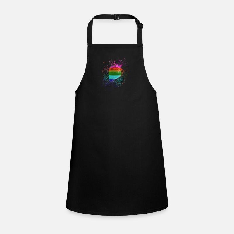 Erdbeere,bunt, popart, graffiti,Regenbogen,LGBT Schürze für Kinder