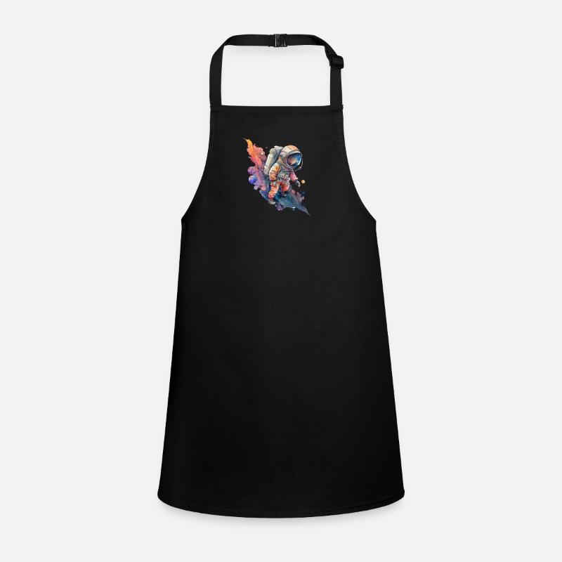 Astronaut Space Watercolors Children's Apron
