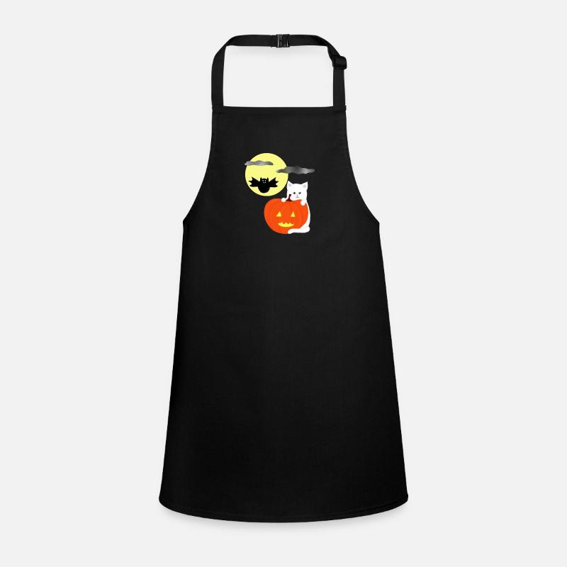 Halloween Moon with Cat Children's Apron