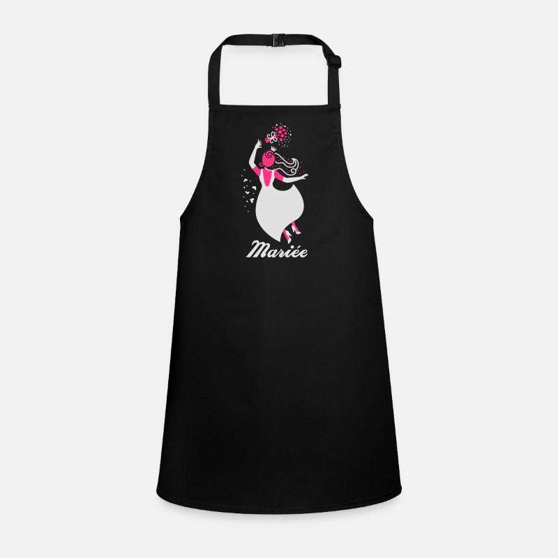 bride - EVJF - Team Bride - 2C - Children's Apron - black