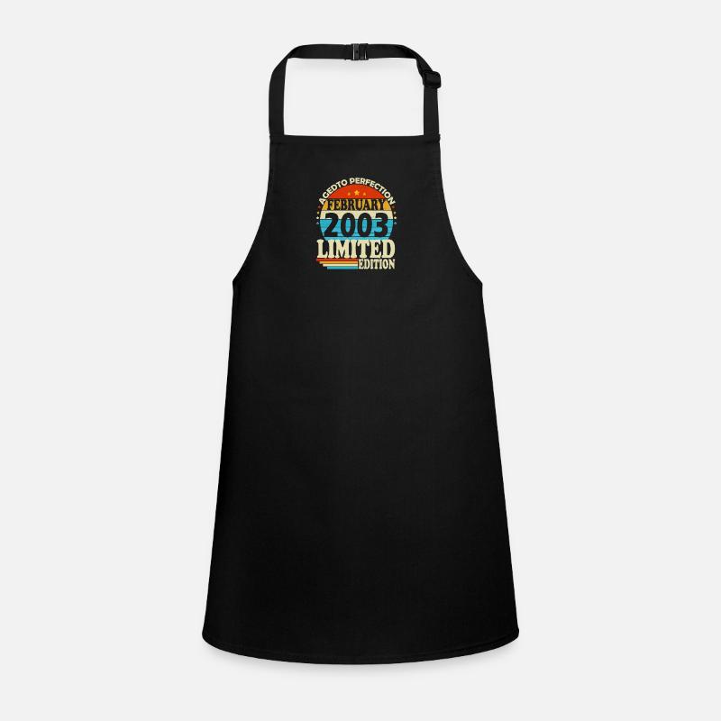 February 2003 Born birthday Retro Children's Apron