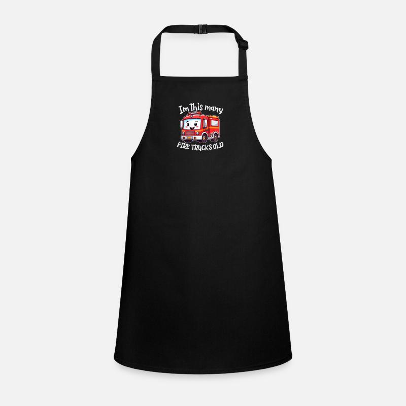 Cute Fire Truck - Im this many Firetrucks old Children's Apron
