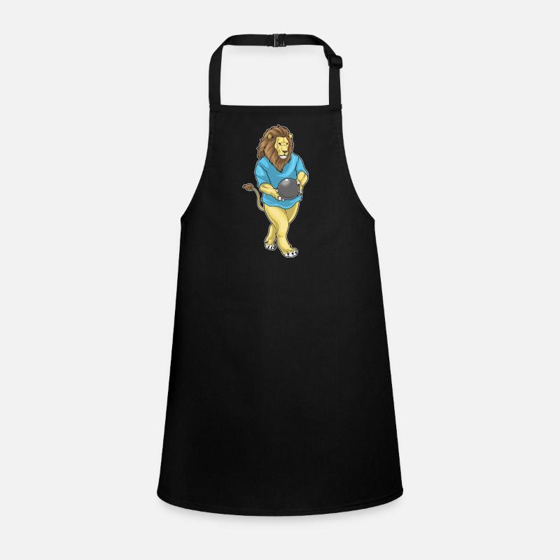 Lion Bowling Bowling Ball Children's Apron