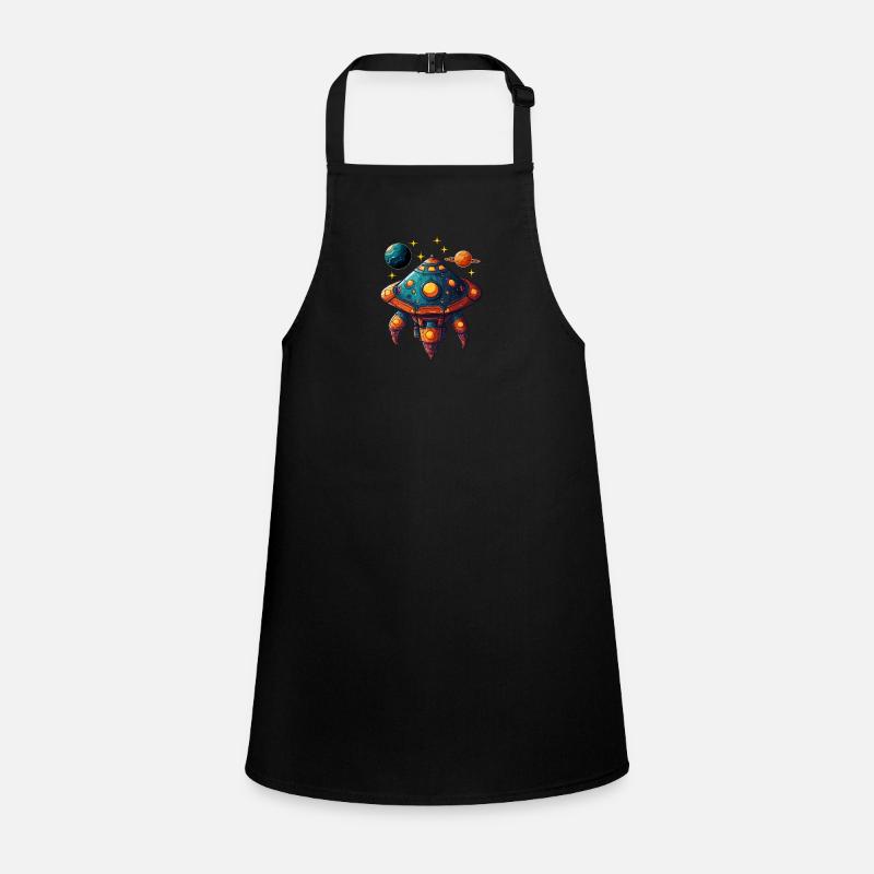 Imaginative Spaceship Flying Saucer Children's Apron