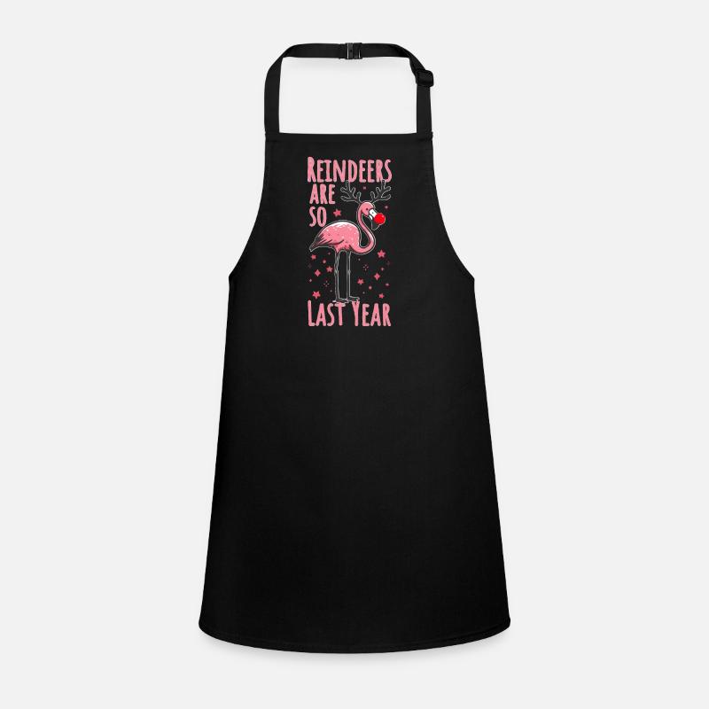 Flamingo Weihnachten Fun Spruch Schürze für Kinder