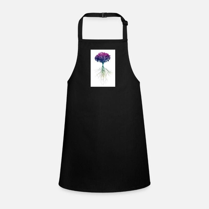 tree of life 15 multicolored roots Children's Apron