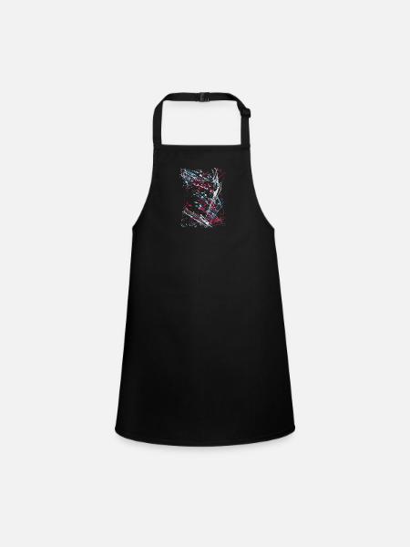 colorful,art,graffiti,painting,brush,artwork - Children's Apron - black - Front