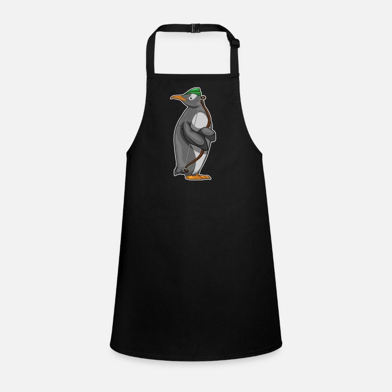 Penguin Archer Bow Children's Apron