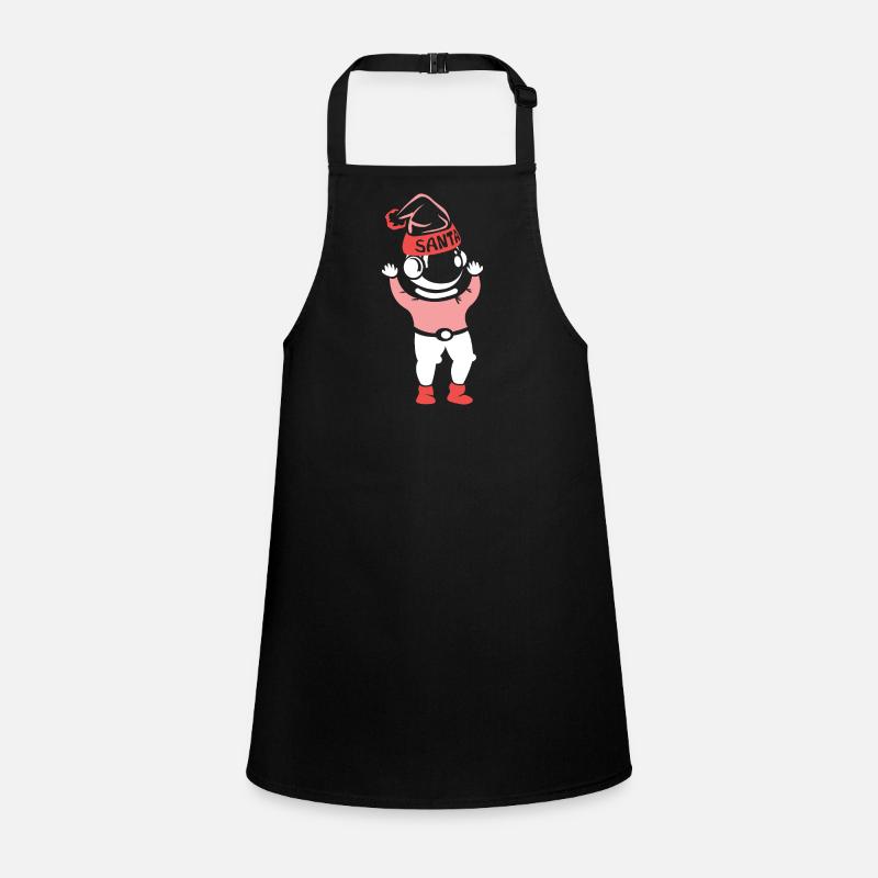 Santa Claus Xmas Astronaut Space Icon Graphic Children's Apron