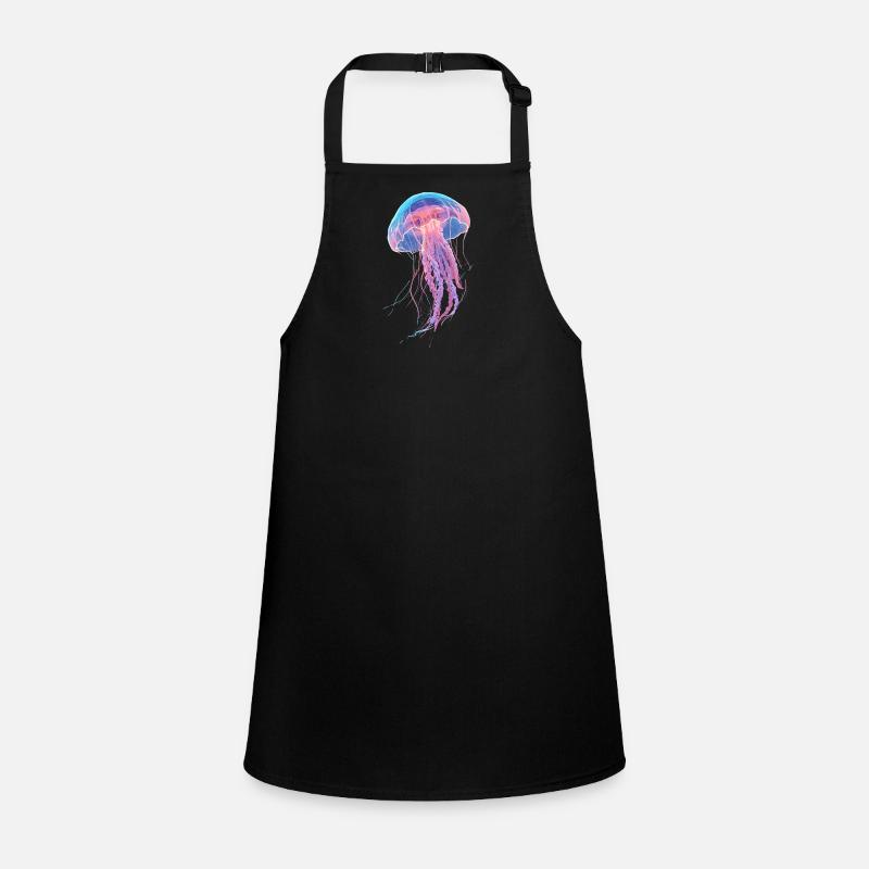Rainbow Neon Jellyfish Children's Apron