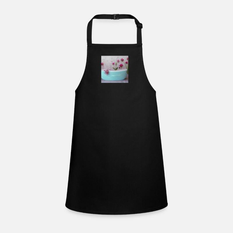Fleurs dans la baignoire Rose Magnifique Tablier Enfant