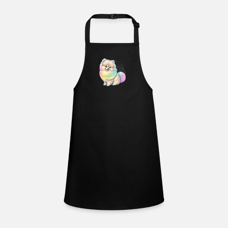 Spitz miniature de Poméranie Arc-en-ciel Tablier Enfant