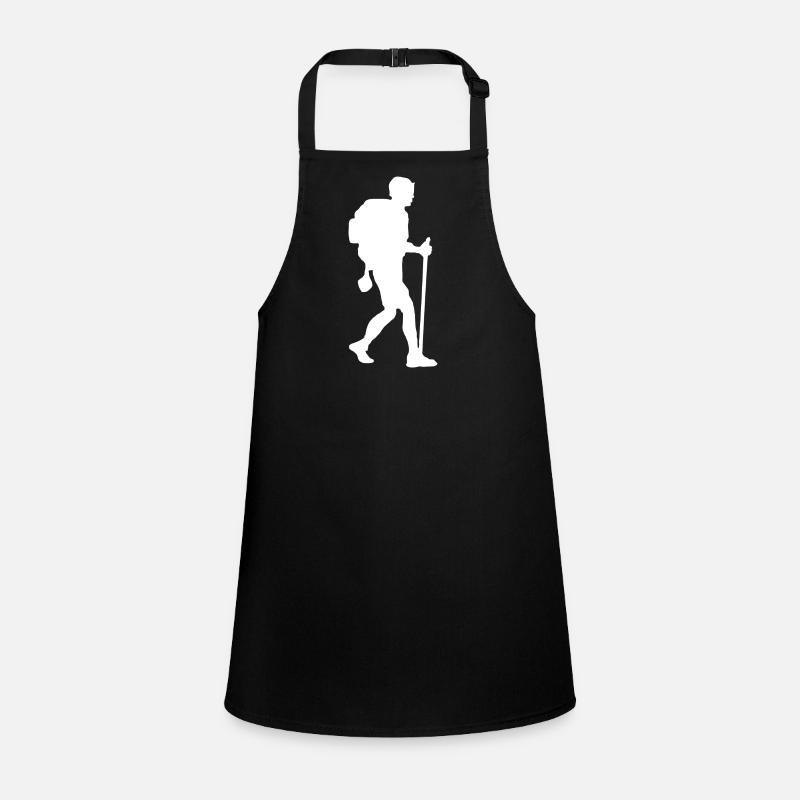 Hiker backpacker white Children's Apron