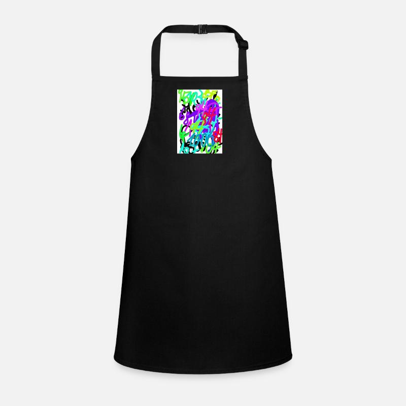 Abstract Colored Number Creation Children's Apron