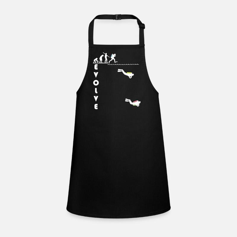 evolve_white - Tablier Enfant - noir