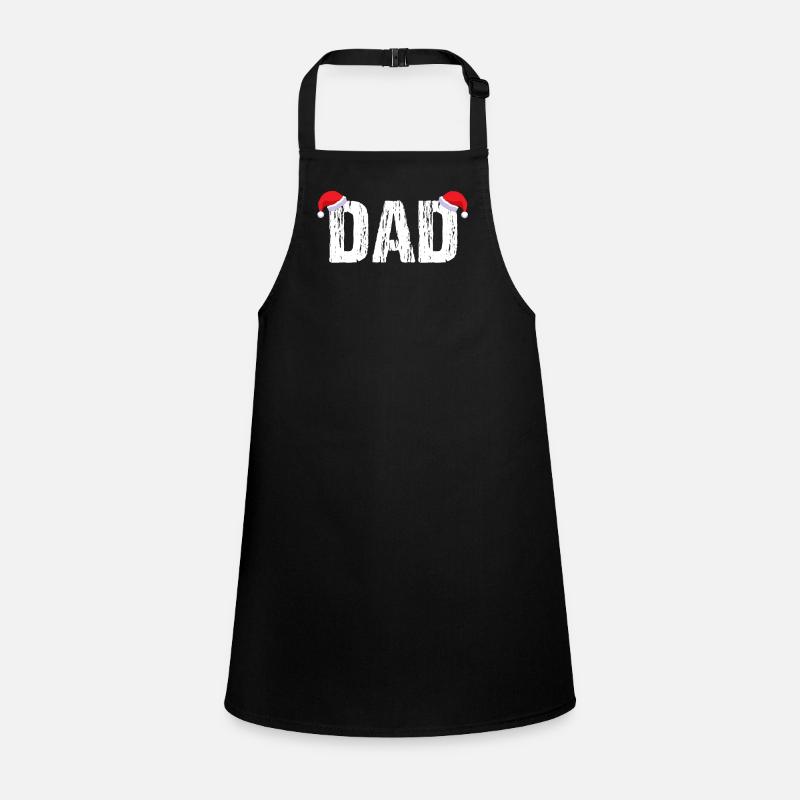 Dad with Santa hat Children's Apron