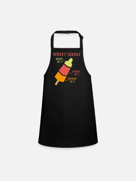 2541614 128139169 rocket science - Children's Apron - black - Front