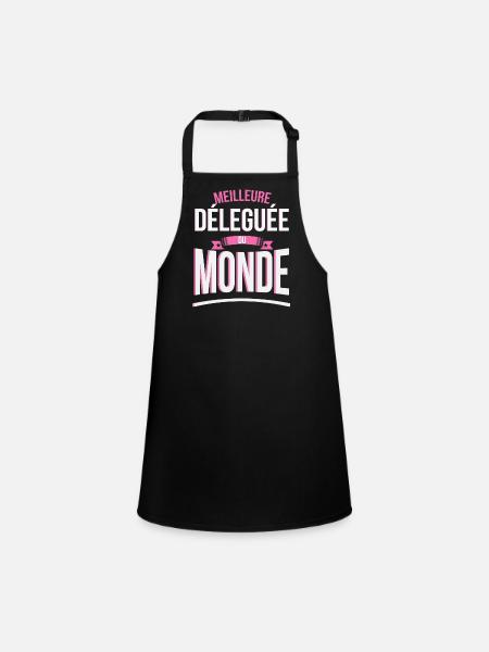 Meilleure Déleguée du monde femme - Tablier Enfant - noir
