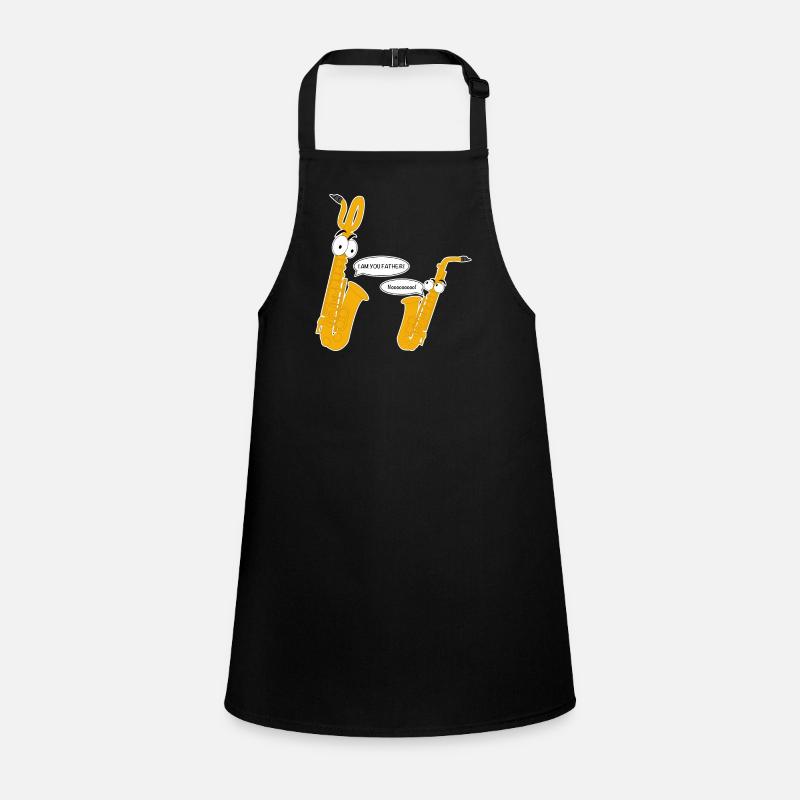 Personified baritone saxophone. Children's Apron