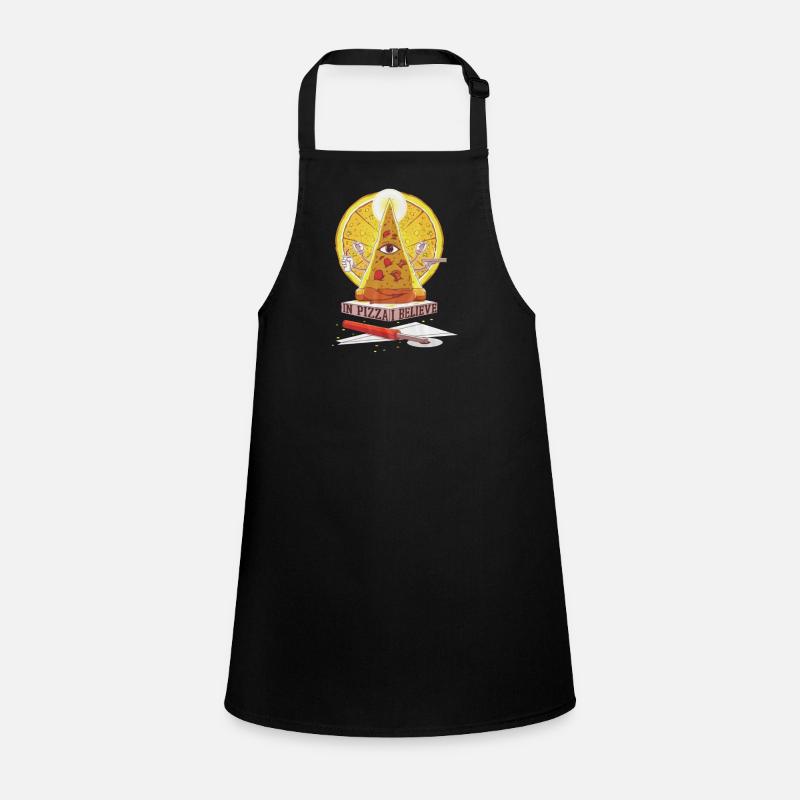 Believe in pizza - Children's Apron - black