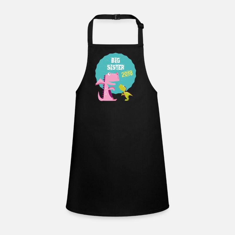 Große Schwester Geschwister Bruder 2018 T-Shirt Schürze für Kinder