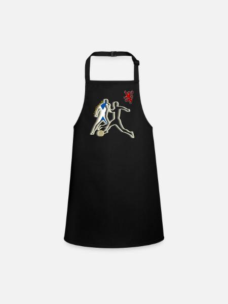 scotland football soccer player - Children's Apron - black