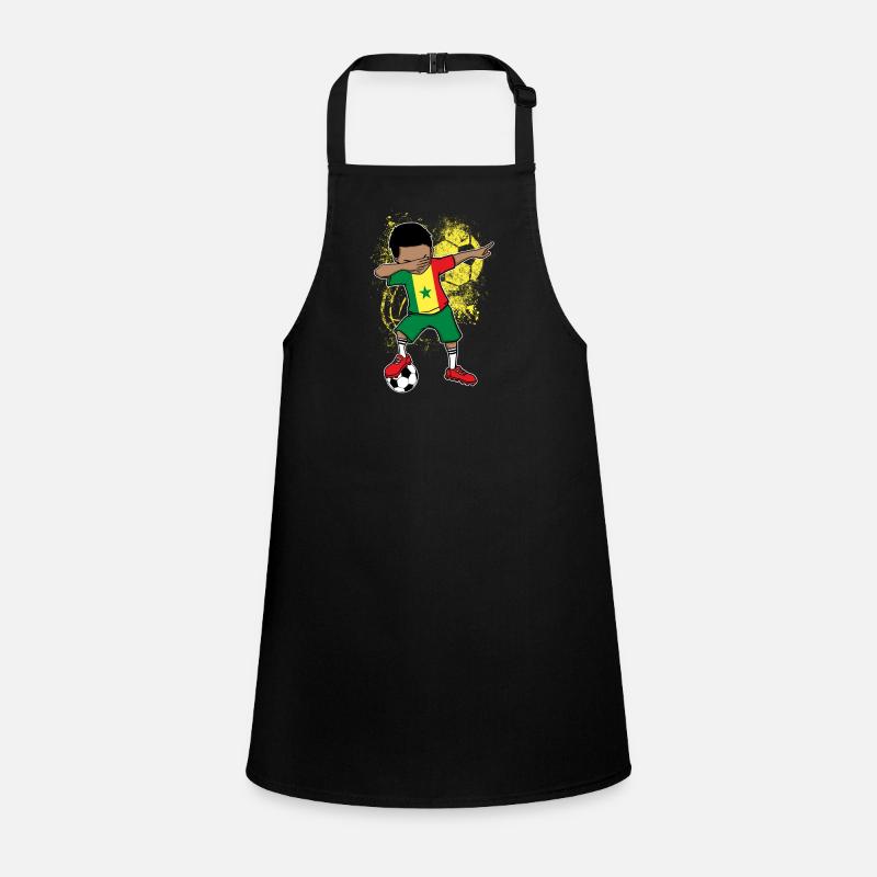 Coupe du monde de l'équipe nationale du Sénégal - Tablier Enfant - noir