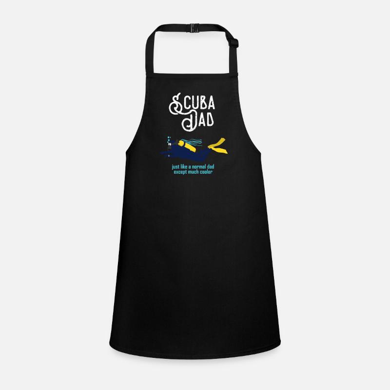 Scuba - Tauchen - Vater - cool - normal Schürze für Kinder