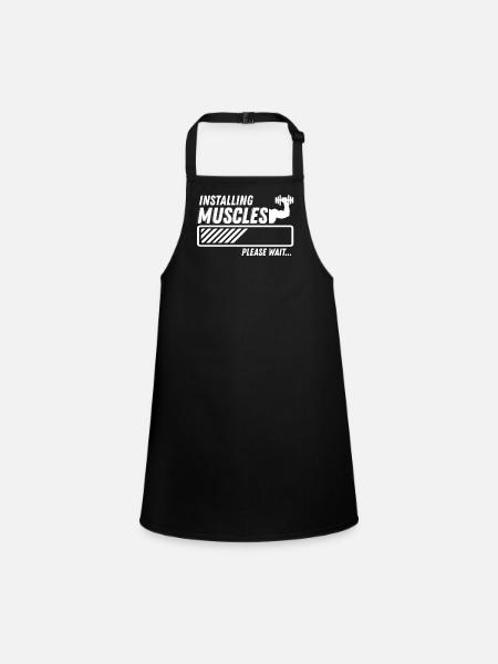 Gym Fitness - Tablier Enfant - noir - Devant
