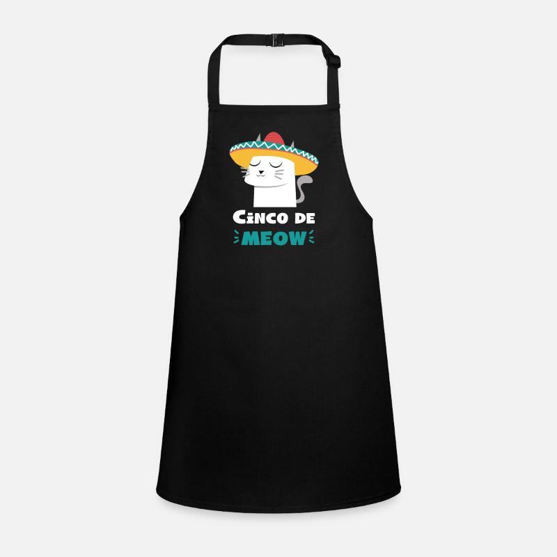Sombrero Cat Funny Cinco De Mayo Tshirt Children's Apron