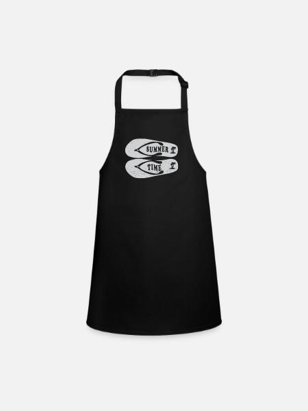Summer Time Summer Vacances Flip Flop - Tablier Enfant - noir - Devant