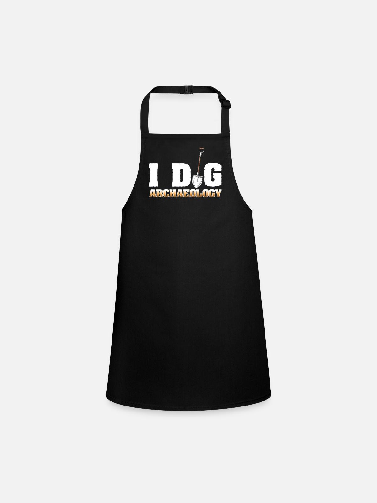 Archeology collector - Children's Apron - black - Front