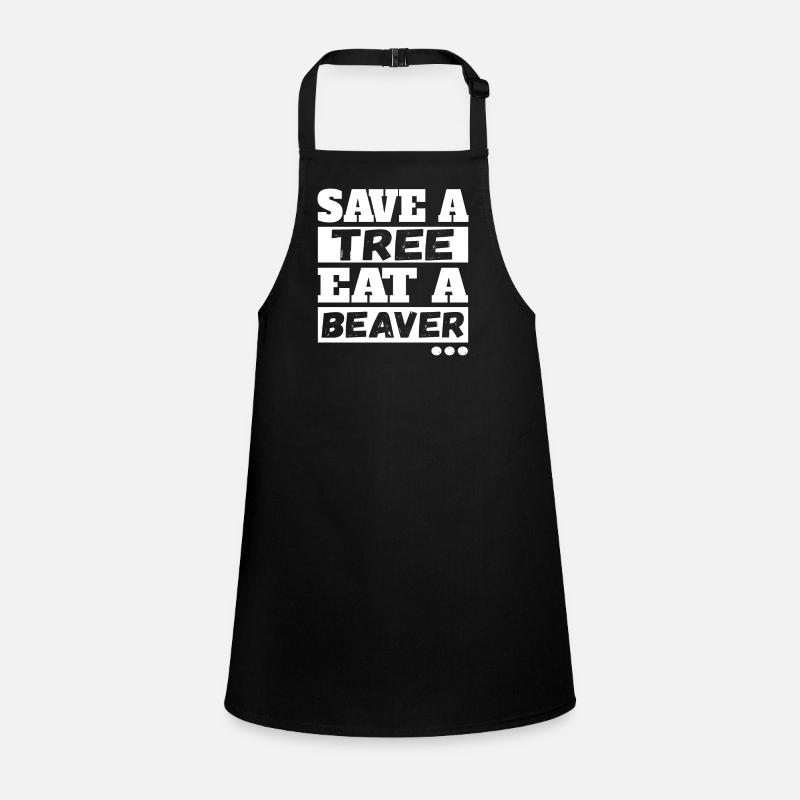 Save Tree Eat A Beaver Children's Apron