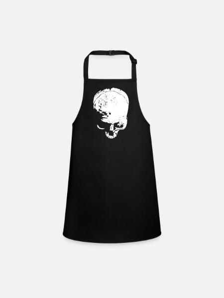 skull - Schürze für Kinder - Schwarz - Vorne