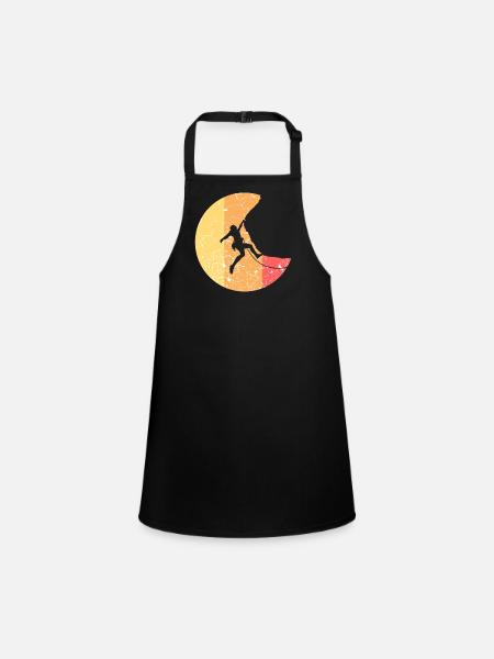 Climbing mountaineering peaks - Children's Apron - black - Front