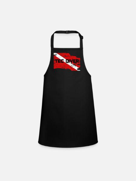 TEC DIVER - Tablier Enfant - noir - Devant