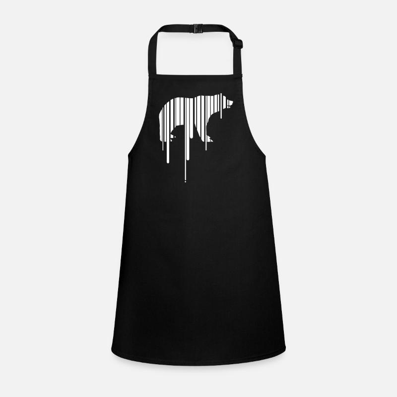 polar bear earth barcode save planet climate demo CO2 Children's Apron