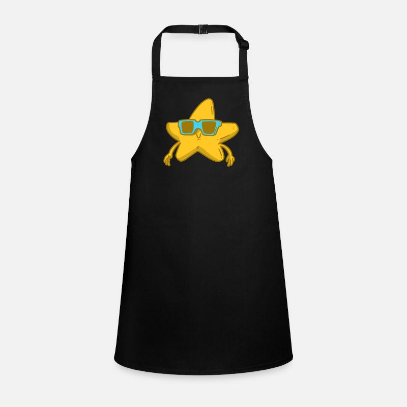 Star Sky Clouds Night Moon Sparkle Snuff Children's Apron