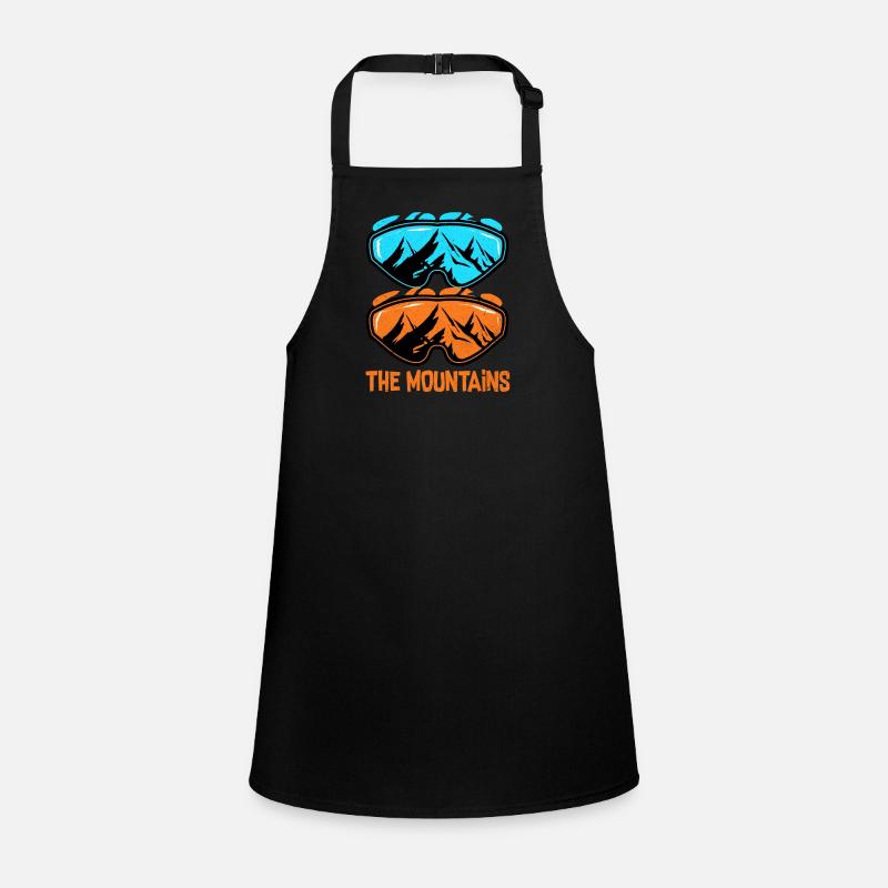 Skiing Skiing Skiing Skiing Skiing Children's Apron