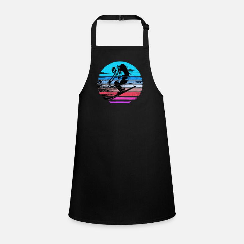 Skiing Skiing Skiing Skiing Skiing Children's Apron