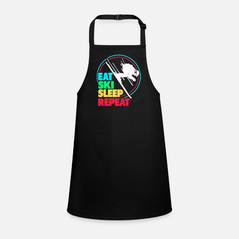 Skiing Skiing Skiing Skiing Skiing Children's Apron