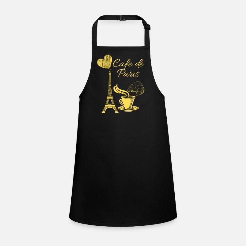 Cafe de PARIS Croissant shirt design Frankreich Schürze für Kinder