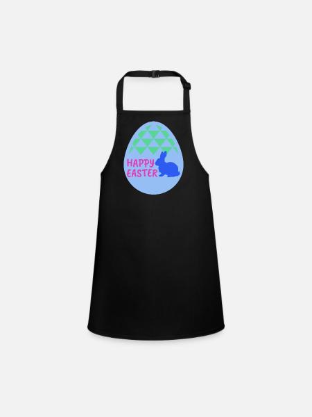 Happy easter - Happy Easter - Children's Apron - black - Front