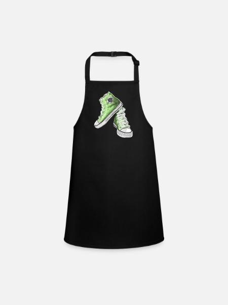 sneakers - Children's Apron - black - Front