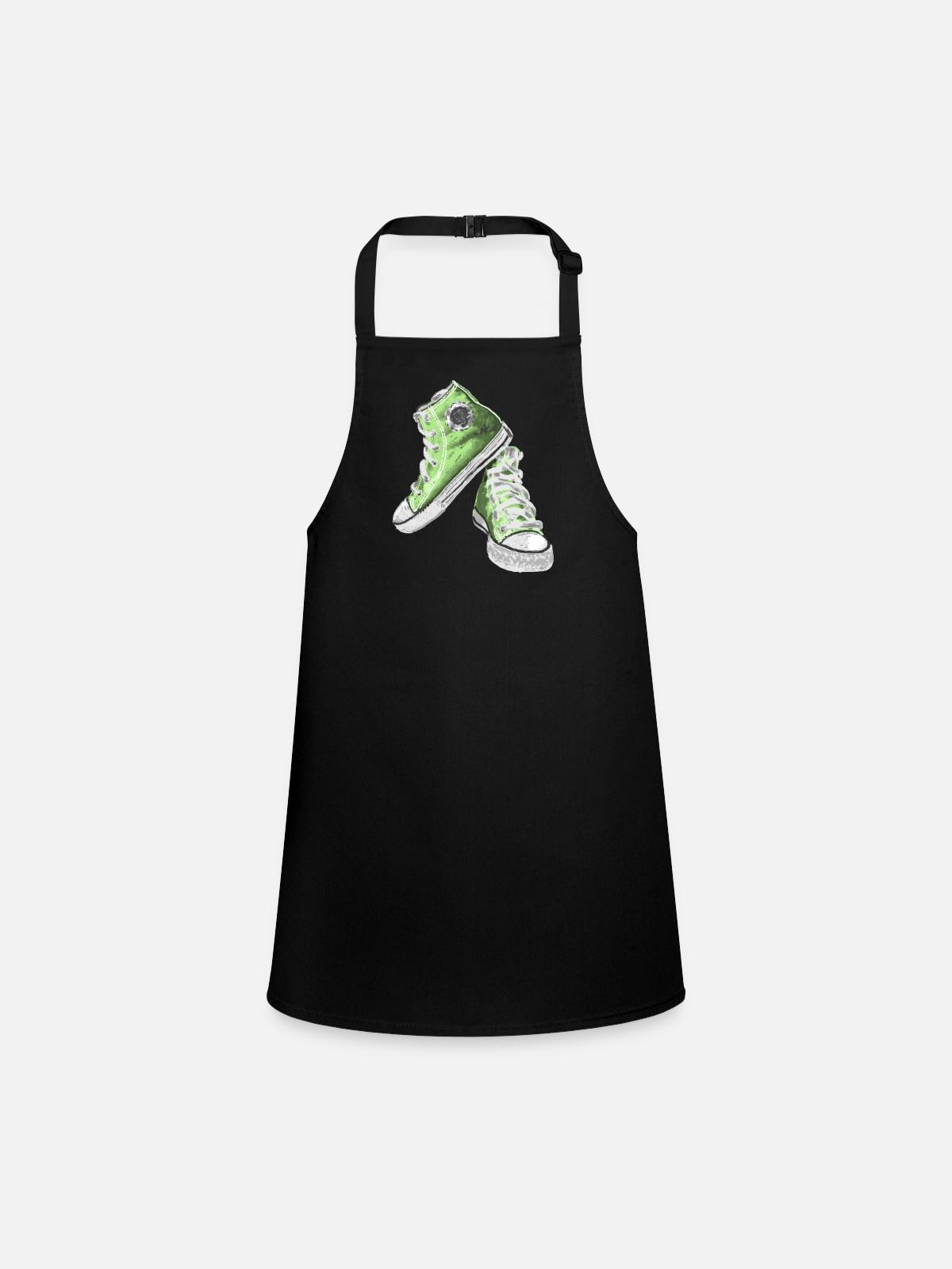 sneakers - Children's Apron - black - Front