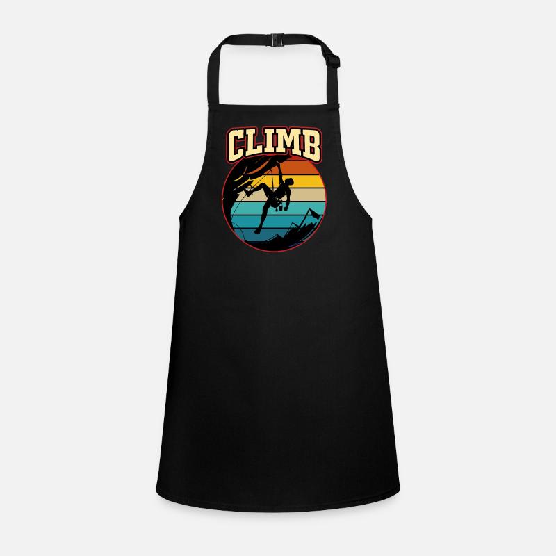 Climbing Climber Climbing Wall Mountain Rock Sport Children's Apron