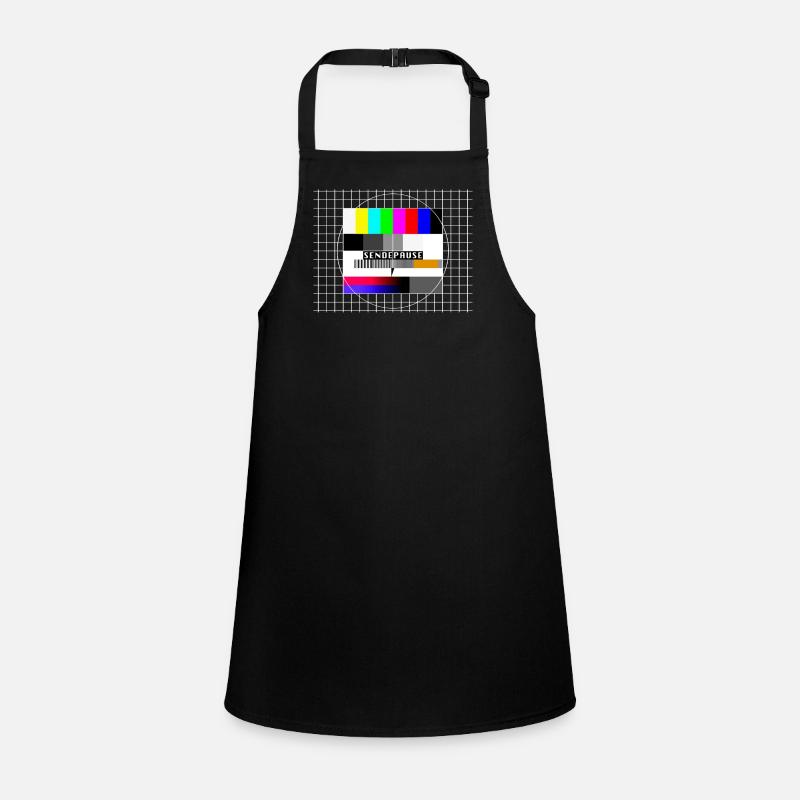 Test image broadcast break 80s 90s party costume Children's Apron