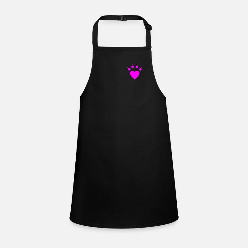 Patte de chat coeur patte Tablier Enfant