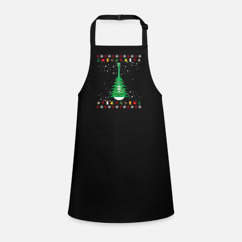 Guitar Christmas Tree Children's Apron